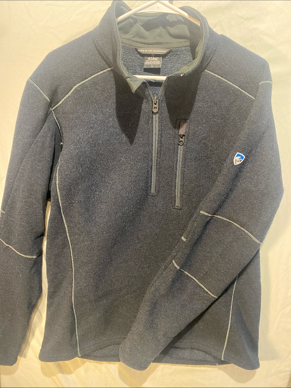 Men’s Kuhl Navy Quarter-Zip Pullover Sweater